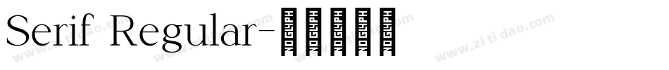 Serif Regular字体转换